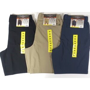 3 Pair Weatherproof Vintage Tech Shorts Men 32 Regular Fit Stretch Zip Pocket